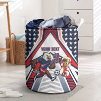 USA 2026 Soccer Custom Laundry Basket United States Eagle Go Champions