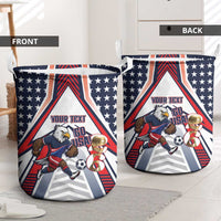 USA 2026 Soccer Custom Laundry Basket United States Eagle Go Champions