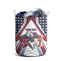 USA 2026 Soccer Custom Laundry Basket United States Eagle Go Champions