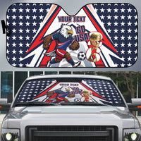 USA 2026 Soccer Custom Auto Sun Shade United States Eagle Go Champions