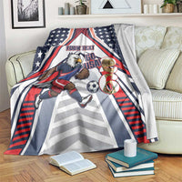 USA 2026 Soccer Custom Blanket United States Eagle Go Champions