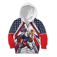USA 2026 Soccer Custom Kid Hoodie United States Eagle Go Champions