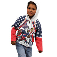 USA 2026 Soccer Custom Kid Hoodie United States Eagle Go Champions
