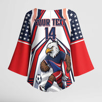 USA 2026 Soccer Custom Kimono Sleeve Blouse United States Eagle Go Champions