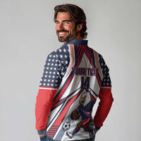 USA 2026 Soccer Custom Long Sleeve Polo Shirt United States Eagle Go Champions