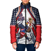 USA 2026 Soccer Custom Padded Jacket United States Eagle Go Champions