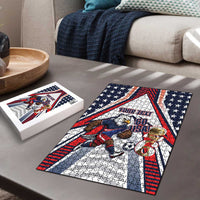 USA 2026 Soccer Custom Puzzle United States Eagle Go Champions