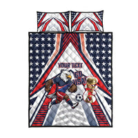 USA 2026 Soccer Custom Quilt Bed Set United States Eagle Go Champions