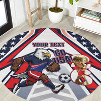 USA 2026 Soccer Custom Round Carpet United States Eagle Go Champions
