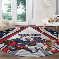 USA 2026 Soccer Custom Round Carpet United States Eagle Go Champions