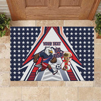 USA 2026 Soccer Custom Rubber Doormat United States Eagle Go Champions