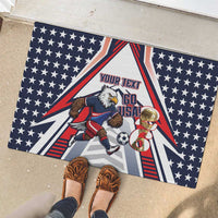 USA 2026 Soccer Custom Rubber Doormat United States Eagle Go Champions