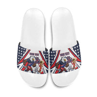 USA 2026 Soccer Custom Slide Sandals United States Eagle Go Champions