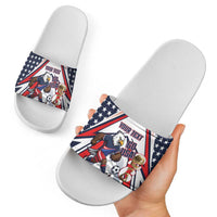 USA 2026 Soccer Custom Slide Sandals United States Eagle Go Champions