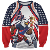 USA 2026 Soccer Custom Sweatshirt United States Eagle Go Champions