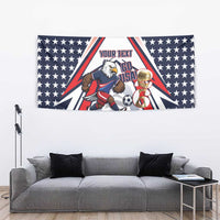 USA 2026 Soccer Custom Tapestry United States Eagle Go Champions
