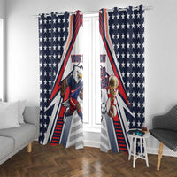 USA 2026 Soccer Custom Window Curtain United States Eagle Go Champions