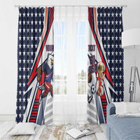 USA 2026 Soccer Custom Window Curtain United States Eagle Go Champions