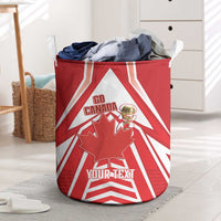 Canada 2026 Soccer Custom Laundry Basket Les Rouges Go Champions