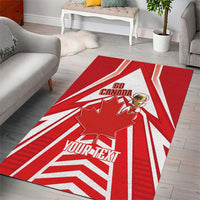 Canada 2026 Soccer Custom Area Rug Les Rouges Go Champions