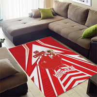 Canada 2026 Soccer Custom Area Rug Les Rouges Go Champions