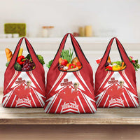 Canada 2026 Soccer Custom Grocery Bag Les Rouges Go Champions