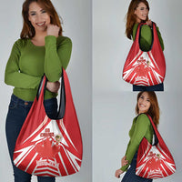 Canada 2026 Soccer Custom Grocery Bag Les Rouges Go Champions