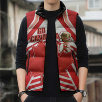 Canada 2026 Soccer Custom Sleeveless Puffer Jacket Les Rouges Go Champions