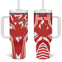 Canada 2026 Soccer Custom Tumbler With Handle Les Rouges Go Champions
