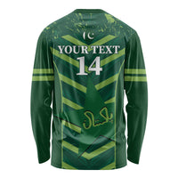 Custom Pakistan Cricket Long Sleeve Shirt 2024 World Cup Go Shaheens - Wonder Print Shop