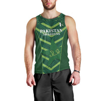 Custom Pakistan Cricket Men Tank Top 2024 World Cup Go Shaheens - Wonder Print Shop