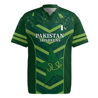 Custom Pakistan Cricket Rugby Jersey 2024 World Cup Go Shaheens - Wonder Print Shop