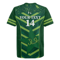 Custom Pakistan Cricket Rugby Jersey 2024 World Cup Go Shaheens - Wonder Print Shop