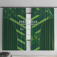 Pakistan Cricket Window Curtain 2024 World Cup Go Shaheens - Wonder Print Shop