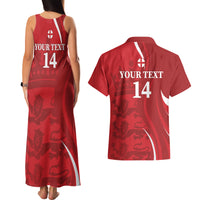 Custom England Cricket Couples Matching Tank Maxi Dress and Hawaiian Shirt 2024 World Cup Go Champions - Wonder Print Shop