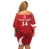 Custom England Cricket Family Matching Off Shoulder Short Dress and Hawaiian Shirt 2024 World Cup Go Champions - Wonder Print Shop