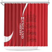 Custom England Cricket Shower Curtain 2024 World Cup Go Champions
