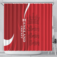Custom England Cricket Shower Curtain 2024 World Cup Go Champions