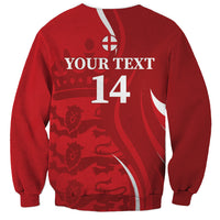Custom England Cricket Sweatshirt 2024 World Cup Go Champions - Wonder Print Shop