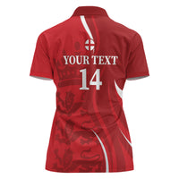 Custom England Cricket Women Polo Shirt 2024 World Cup Go Champions - Wonder Print Shop