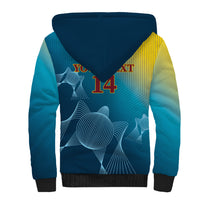 Custom Sri Lanka Cricket Sherpa Hoodie 2024 World Cup Go The Lions - Wonder Print Shop