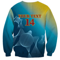Custom Sri Lanka Cricket Sweatshirt 2024 World Cup Go The Lions - Wonder Print Shop