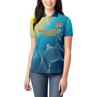 Custom Sri Lanka Cricket Women Polo Shirt 2024 World Cup Go The Lions - Wonder Print Shop
