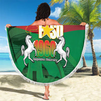 Burkina Faso Independence Day Beach Blanket National Heroes Monument Proud