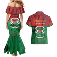 Burkina Faso Independence Day Couples Matching Mermaid Dress and Hawaiian Shirt National Heroes Monument Proud