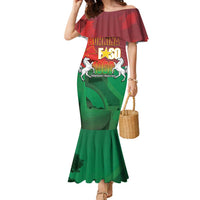 Burkina Faso Independence Day Family Matching Mermaid Dress and Hawaiian Shirt National Heroes Monument Proud