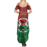 Burkina Faso Independence Day Family Matching Summer Maxi Dress and Hawaiian Shirt National Heroes Monument Proud