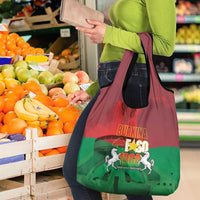 Burkina Faso Independence Day Grocery Bag National Heroes Monument Proud
