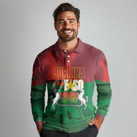 Burkina Faso Independence Day Long Sleeve Polo Shirt National Heroes Monument Proud