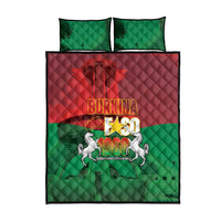 Burkina Faso Independence Day Quilt Bed Set National Heroes Monument Proud